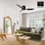Ventilateur de plafond intérieur de 52 po à 3 pales avec télécommande, sans éclairage, moteur à courant continu réversible, noir-145286684-145286682