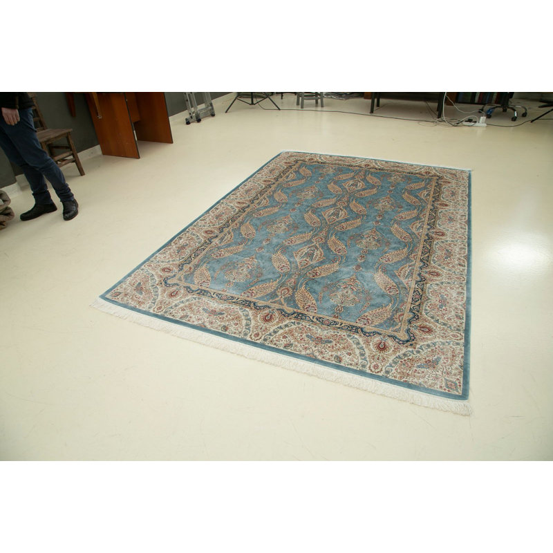 Tapis traditionnel touffeté à la main 6 pi 6 po x 9 pi 6 po Antep
