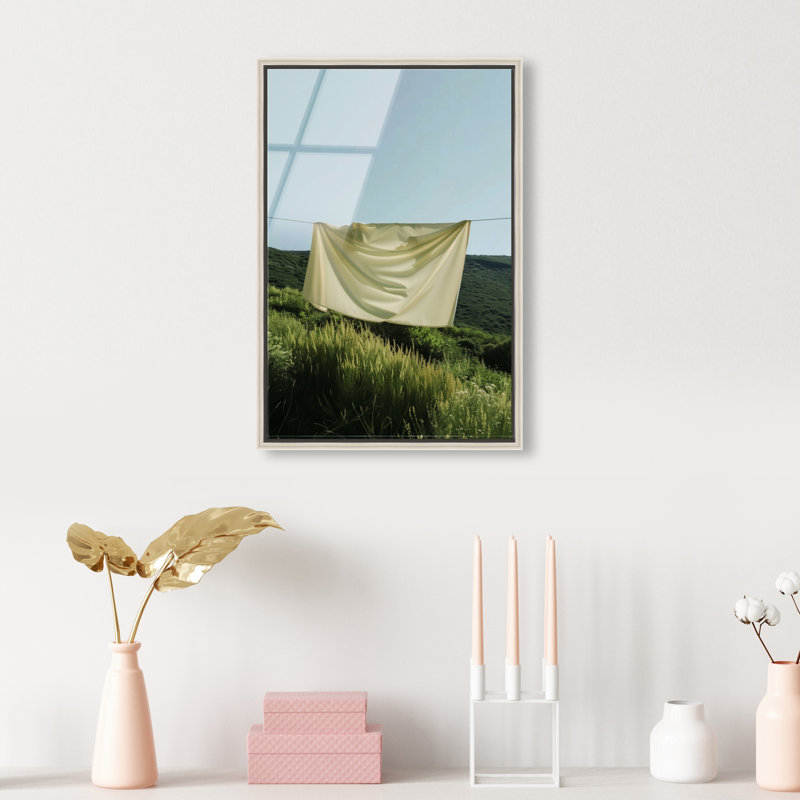 Floating Cotton I Print by Oliver Gal, 25"H x 17"W, Silver Floater Frame