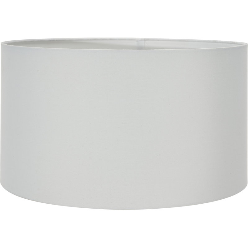 Loranger Cotton Drum Lamp Shade ( Clip On ) in Cream, 26cm H x 45cm W x 45cm D