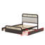 Lit plateforme avec lit gigogne et 2 tiroirs-1079678767