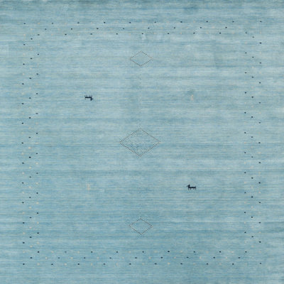 Tapis de zone bleu contemporain