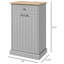Armoire d'entrée, armoire à poubelle inclinable de cuisine, armoire de recyclage autoportante, support de poubelle avec tiroir-518564043