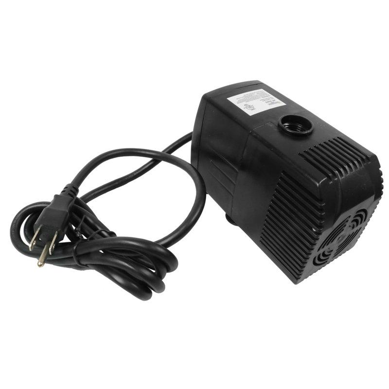 Pompe à eau électrique submersible Howell Plug-In 660 GPH avec filtre et têtes de pulvérisation, 45 watts