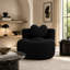 Fauteuil lounge rond surdimensionné sans structure, canapé de sol moderne en velours côtelé à assise profonde, fauteuil rond confortable et compact, canapé-lit nuage sans assemblage pour salon - Velours côtelé à motif losanges-1798581864