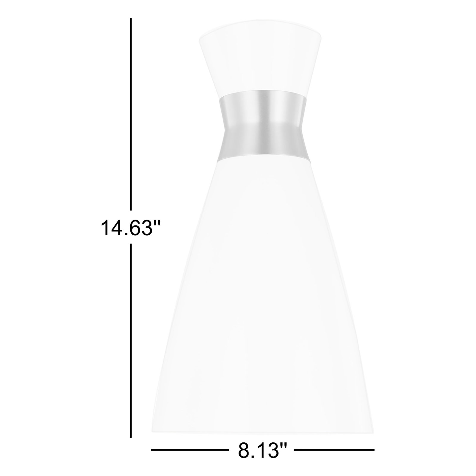 Agata Single Light Metal Steel Dimmable Pendant, Polished Nickel