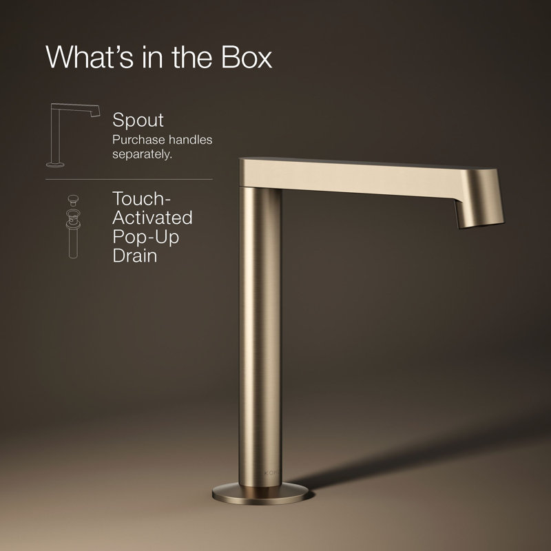 Components™ Bathroom Sink Spout with Row Design, Bronze