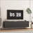 Black  TV Stand Fluted 68"