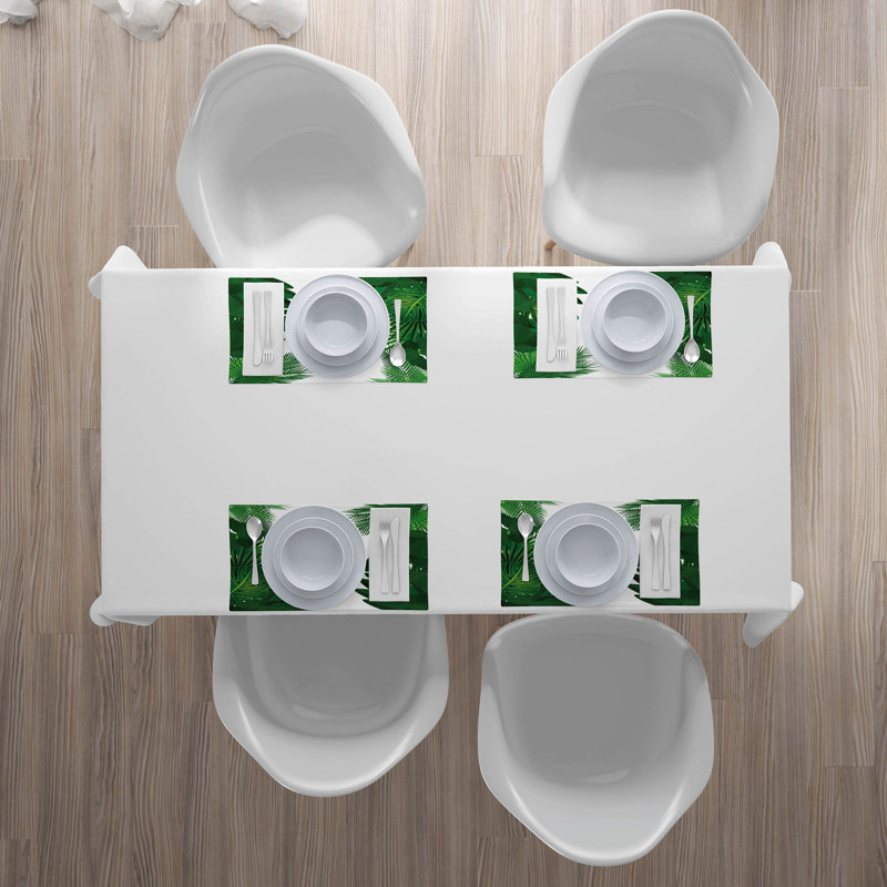 Polyester Floral Rectangle Placemat