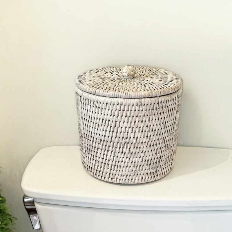 Toilet Paper Holder Single Roll With Lid, Antique Brown