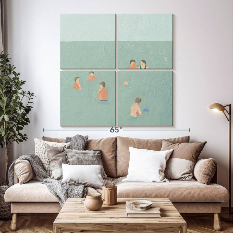 Senne The Swimmers II, 50" H x 50" W
