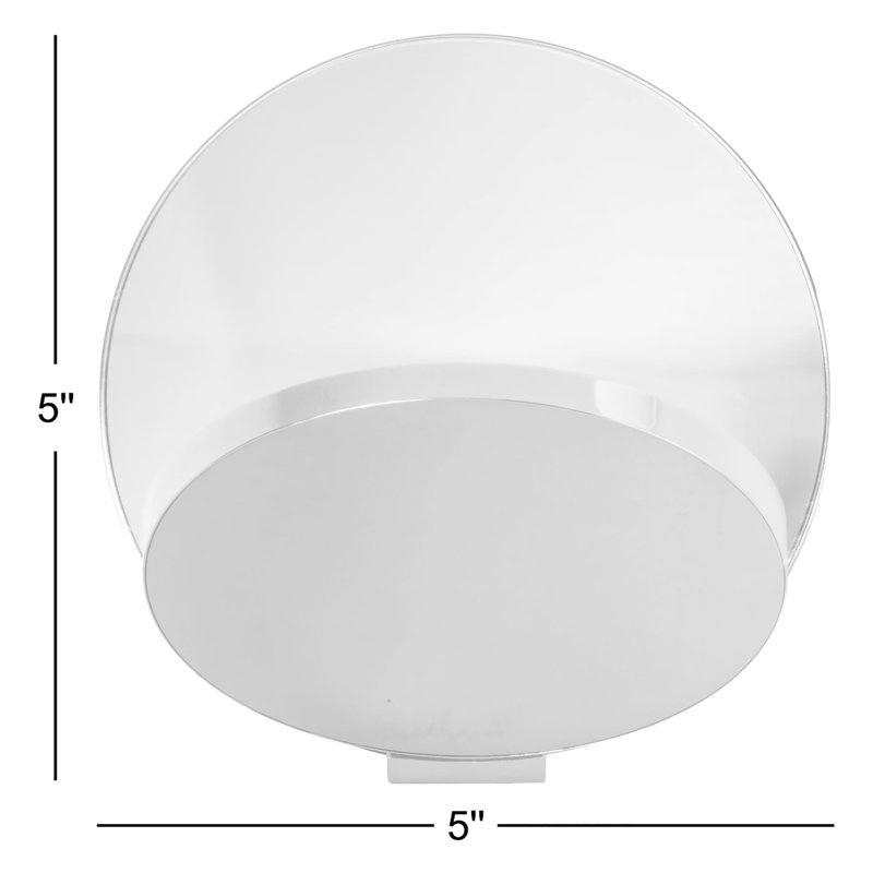 Gravy LED Flush Mounted Sconce, Chrome