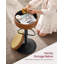 Tabouret de bar pivotant à 360 °, tabouret de bar réglable en hauteur avec rangement, cuir synthétique avec coutures-2102342489