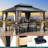 12 Ft. W x 10 Ft. D Metal Patio Gazebo-90653434