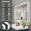 Miroir de salle de bain Tyeishia Matte-436254560