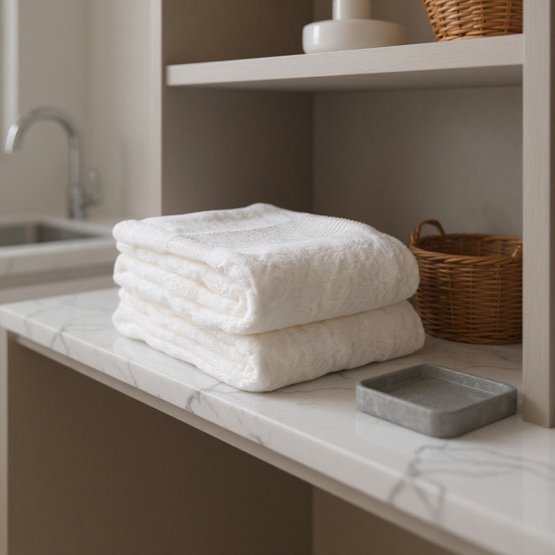 Drap de bain en coton blanc 36 po x 72 po