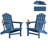 Foldable HDPE Outdoor Adirondack Chair With Cup Holder-21656035-29040197