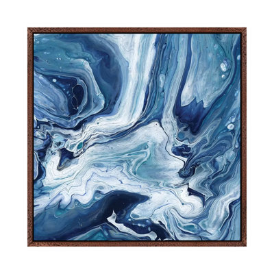 Blue Sea Agate by Katrina Craven - Painting on Canvas