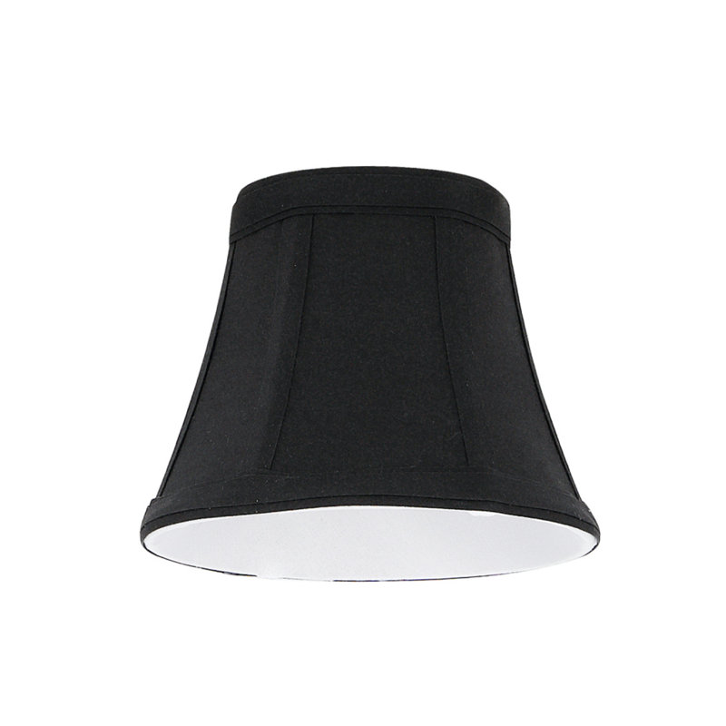 Abat-jour cloche en noir, H 4 po x l 5 po x P 3 po