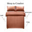 Microfiber Striped Duvet Cover Set with Pillowcases Included-67711179-116320015