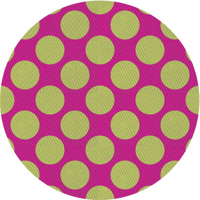 Tapis géométrique rose / beige