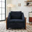 Fauteuil en tissu d'ameublement Chenille-37367234