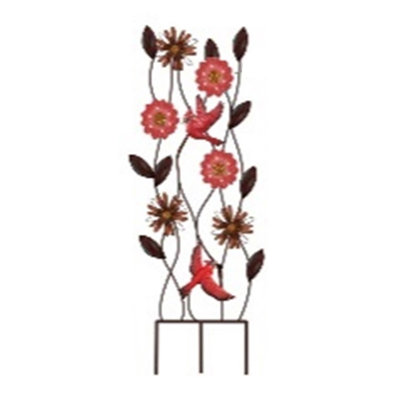 Paravent de jardin avec des icônes en verre lumineux, Cardinal