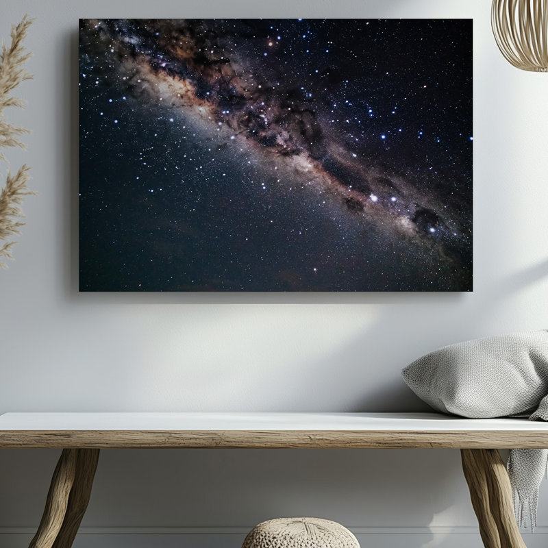 Reproduction d'art sur toile, "Une vue imprenable sur le ciel nocturne", H 16 po x l 20 po