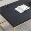 Table basse 47 po, or noir