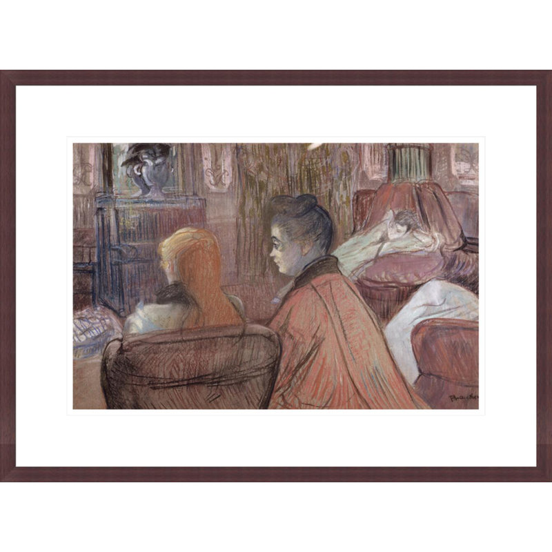 «In the Salon» par Henri de Toulouse-Lautrec, impression giclée encadrée, H 16,25 po x l 21,75 po