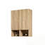 2-piece Bathroom Floating Side Cabinet Set with double doors