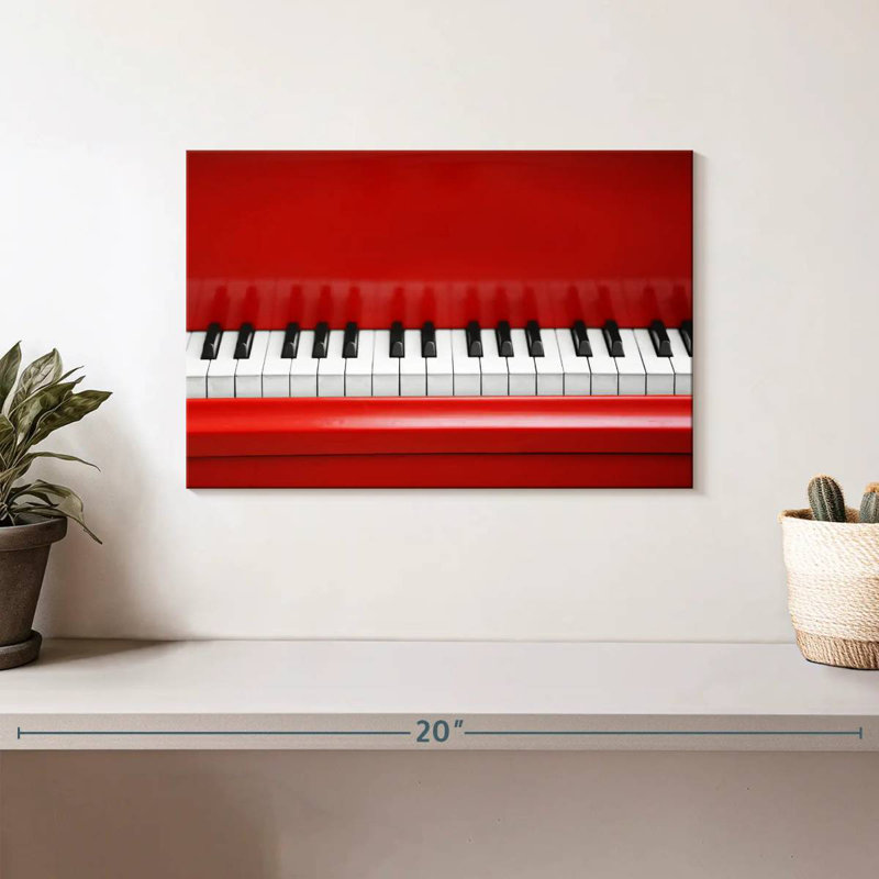 Abarca Red Piano, 8" H x 12" W