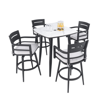 Modern Outdoor Patio Bar Set