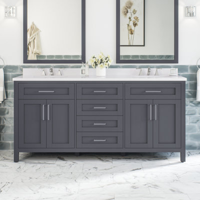Ensemble de meuble-lavabo double 72 po Tahoe