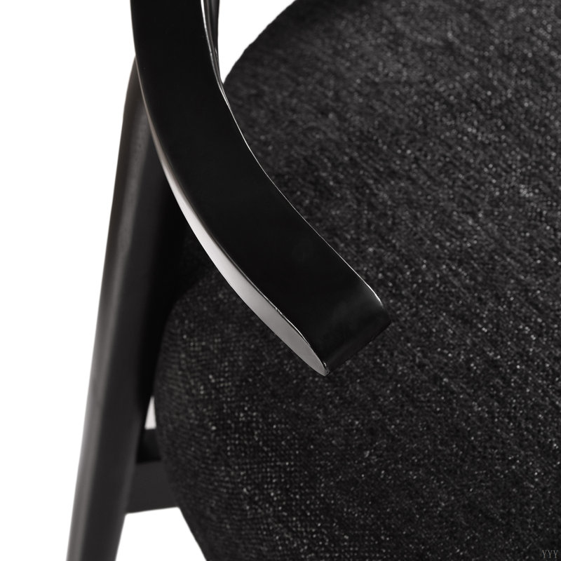 Chaise d'appoint moderne, Noir