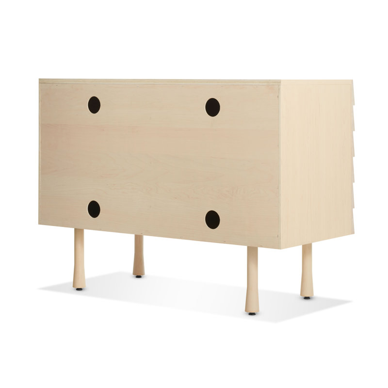 Lap Solid Wood Accent Cabinet, Whitewashed Maple