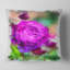 Mauve aquarelle rose - coussin à imprimé floral-29893505-29893509