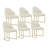  5/7 Pieces Modern Dining Room Sets, Pre-Assembly Round Dining Table Sets , Sintered Stone Tabletop Kitchen Dining Table Set With PU Upholstered Chairs-1813837467