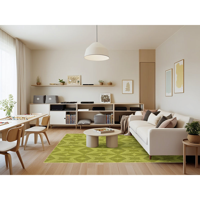 Polston Geometric Indoor Rug, Rectangle 7' x 9'