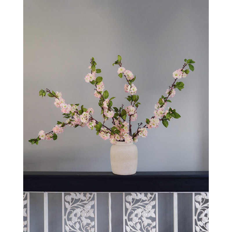 Fleurs de cerisier roses artificielles 40 po, Rose