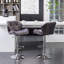 Tabouret de bar en velours à hauteur réglable et pivotant, ensemble de 2-935384732