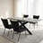Bourke Modern Kitchen Dining Set, Extendable Dining Table With Upholstered Dining Chairs(1 Table 4 Chairs)-126089438-126089439-126089440
