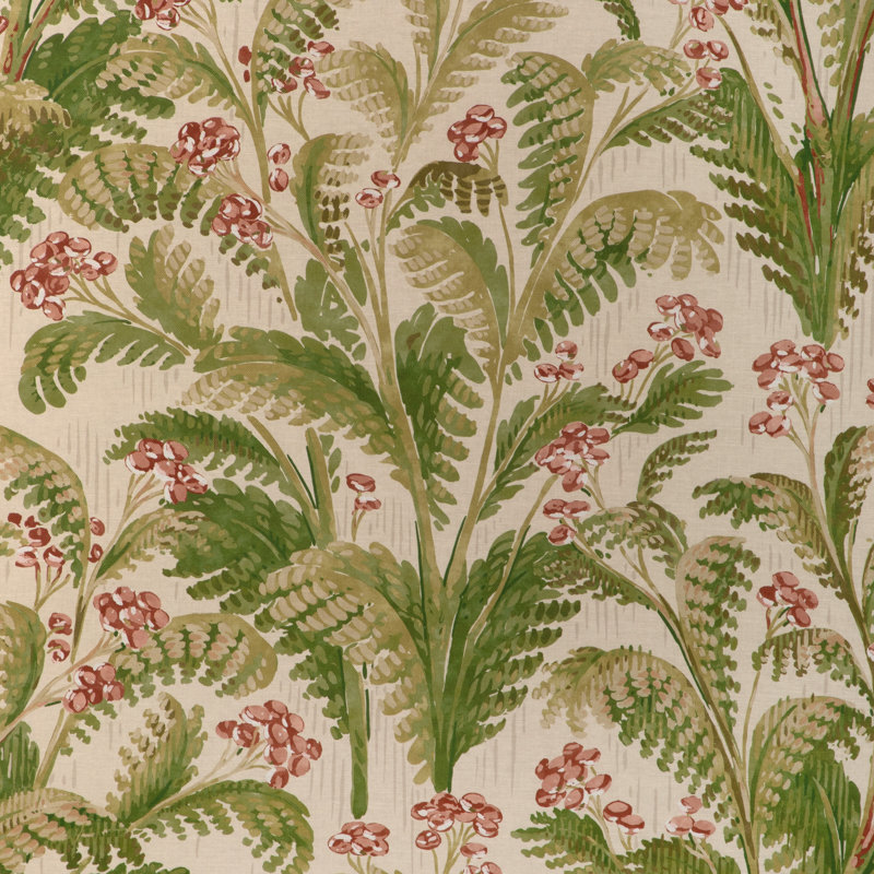 Pashley Print, Red/Green/Beige