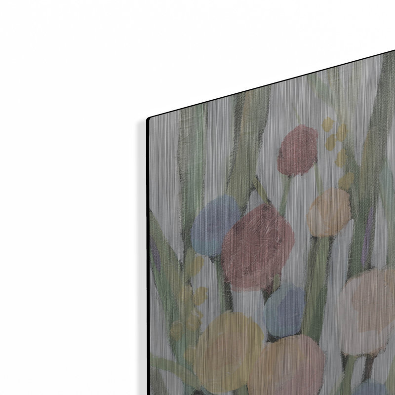  «Flowers In May 1 Mute» par Silvia Vassileva, art mural en métal, 12 po x 36 po, H 36 po x l 12 po