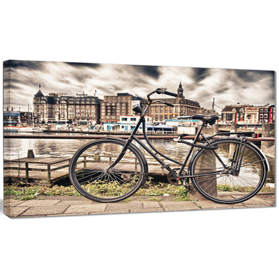 " Bike Over Bridge In Amsterdam "