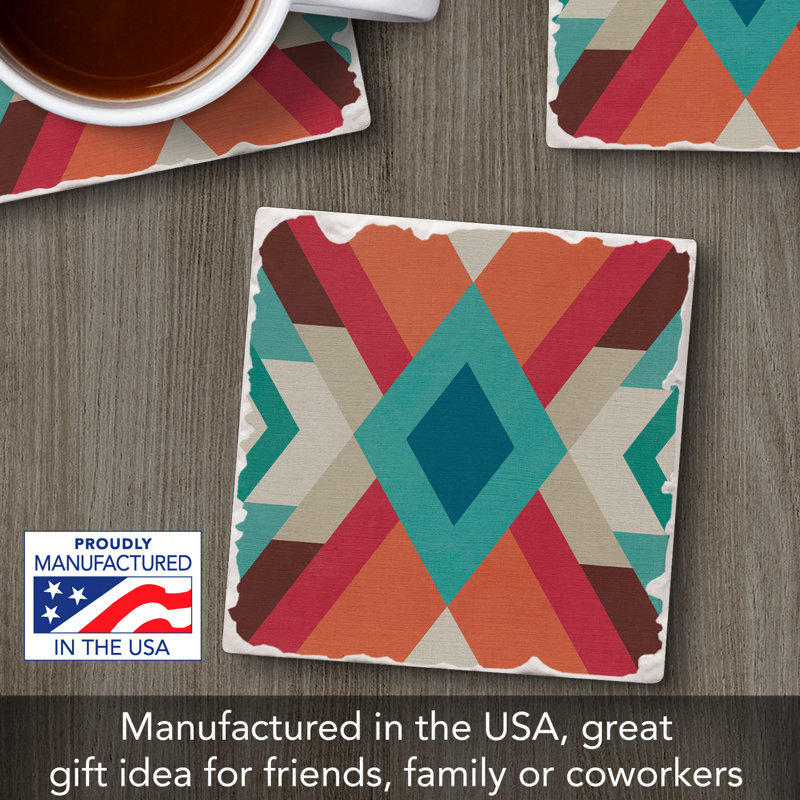 Aztec Dream Single Tumbled Tile Coaster Create Your Own Set