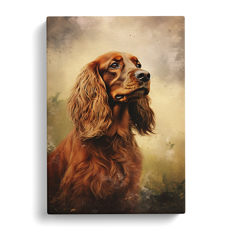 Cocker Spaniel Romanticism No.2 - Print, 76cm H x 50cm W x 3cm D