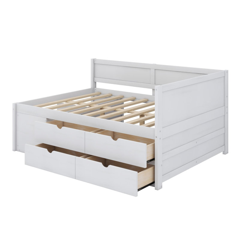 Lit de jour Kinsman, Double, Blanc