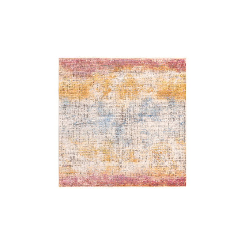 Laquin Abstract Indoor Rug, Square 7'10"