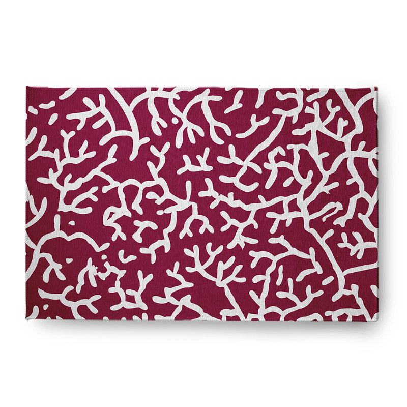 Bissett Chenille Abstract Indoor / Outdoor Rug, Rectangle 4' x 6'